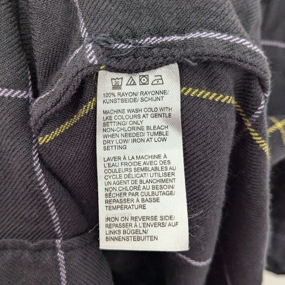 Lord & Taylor Grid Print Button Down Flannel Shirt Women's Size XL - Picture 7 of 8